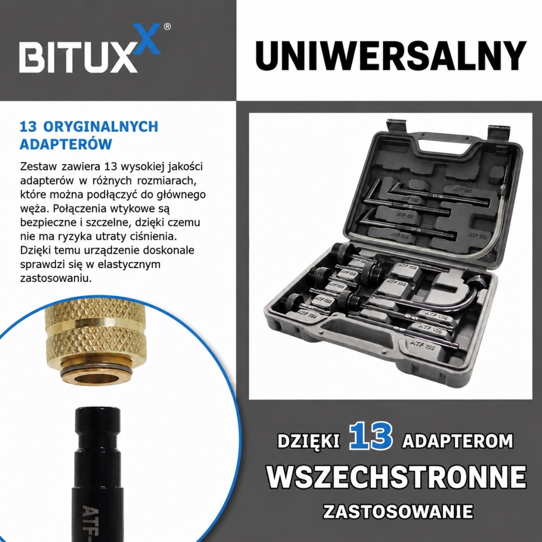 BITUXX univerzální 10 L pneumatické zařízení pro plnění převodového oleje - plnicí čerpadlo pro plnění oleje M19584